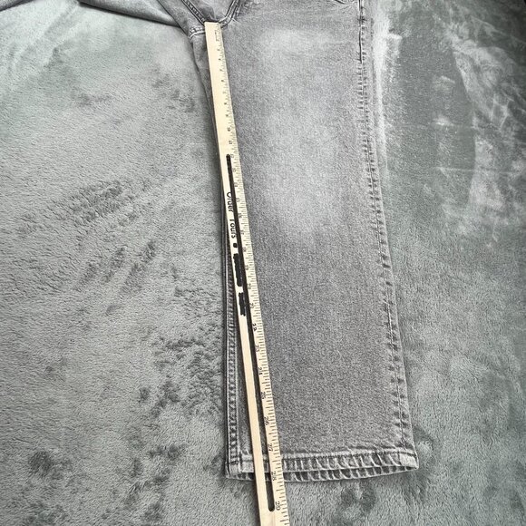 H&M Jeans Women 16 Gray Slim Regular Waist Ankle Length Light Wash Stretch Denim - Picture 8 of 13